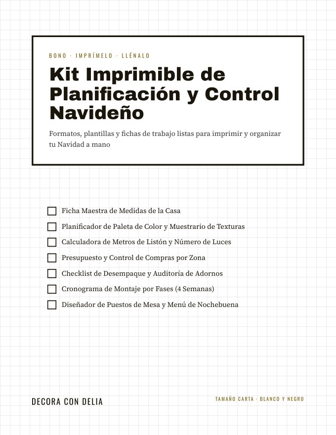 Kit Imprimible de Planificación y Control Navideño
